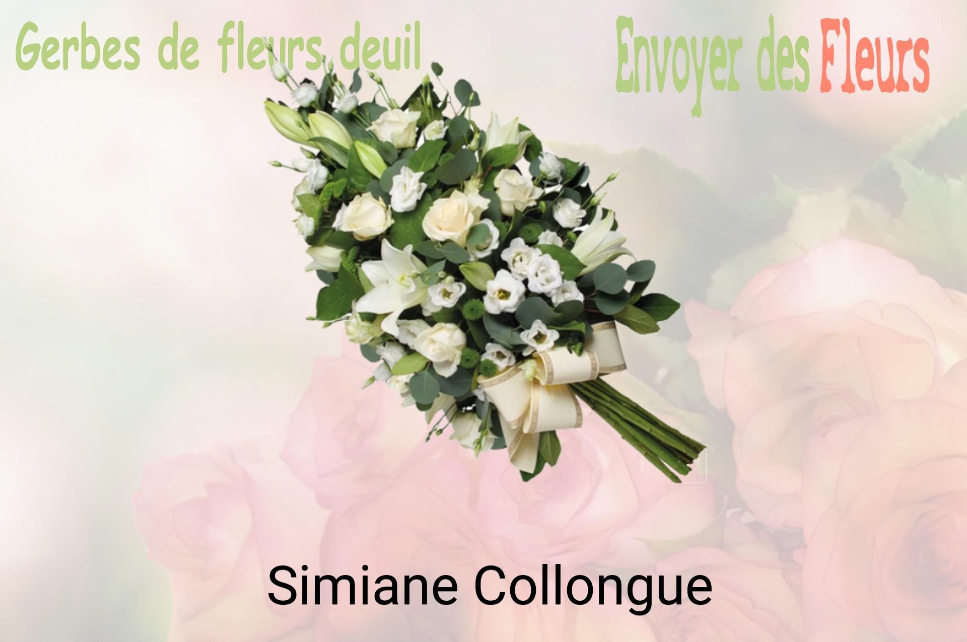 Gerbe de fleurs de deuil livrée à Simiane-Collongue